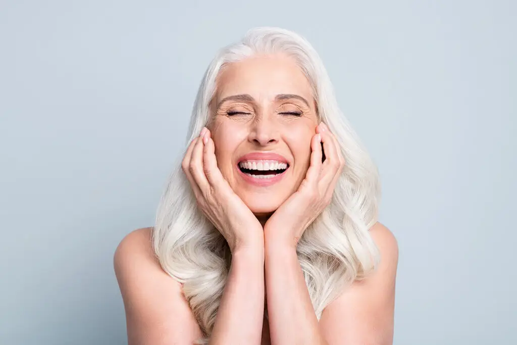 Close-up of a patient smile during cosmetic dental planning